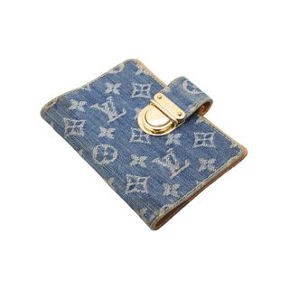 LOUIS VUITTON ルイヴィトン 手帳 デニム モノグラム ゴールド金具