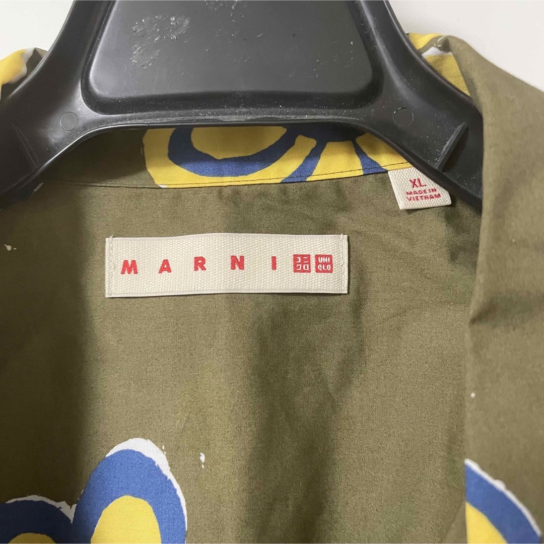 UNIQLO(ユニクロ)のUNIQLO MARNI オープンカラーシャツ XL グリーン メンズのトップス(シャツ)の商品写真