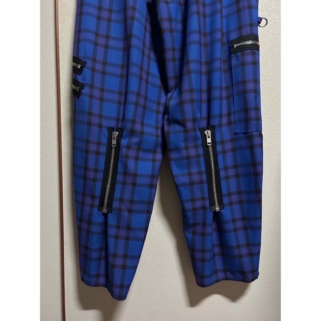 kidill 今期23SS ボンテージパンツ ブルータータンチェック キディル