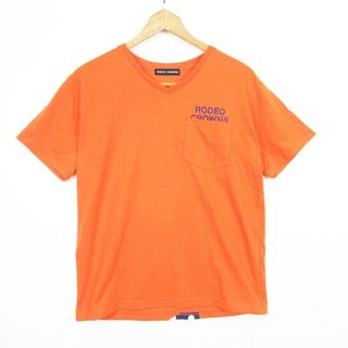 ロデオクラウンズ(RODEO CROWNS)のRodeo Crowns Tシャツ 半袖 コットン 胸ポケット プリント S(Tシャツ(半袖/袖なし))