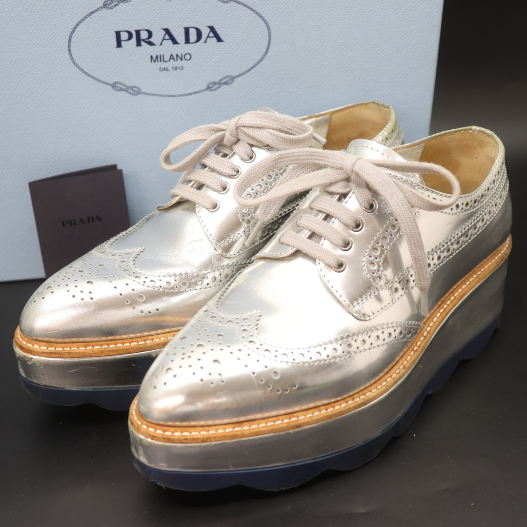 PRADA - IT51VT3QSM68 プラダ ウイングチップ プラットフォーム