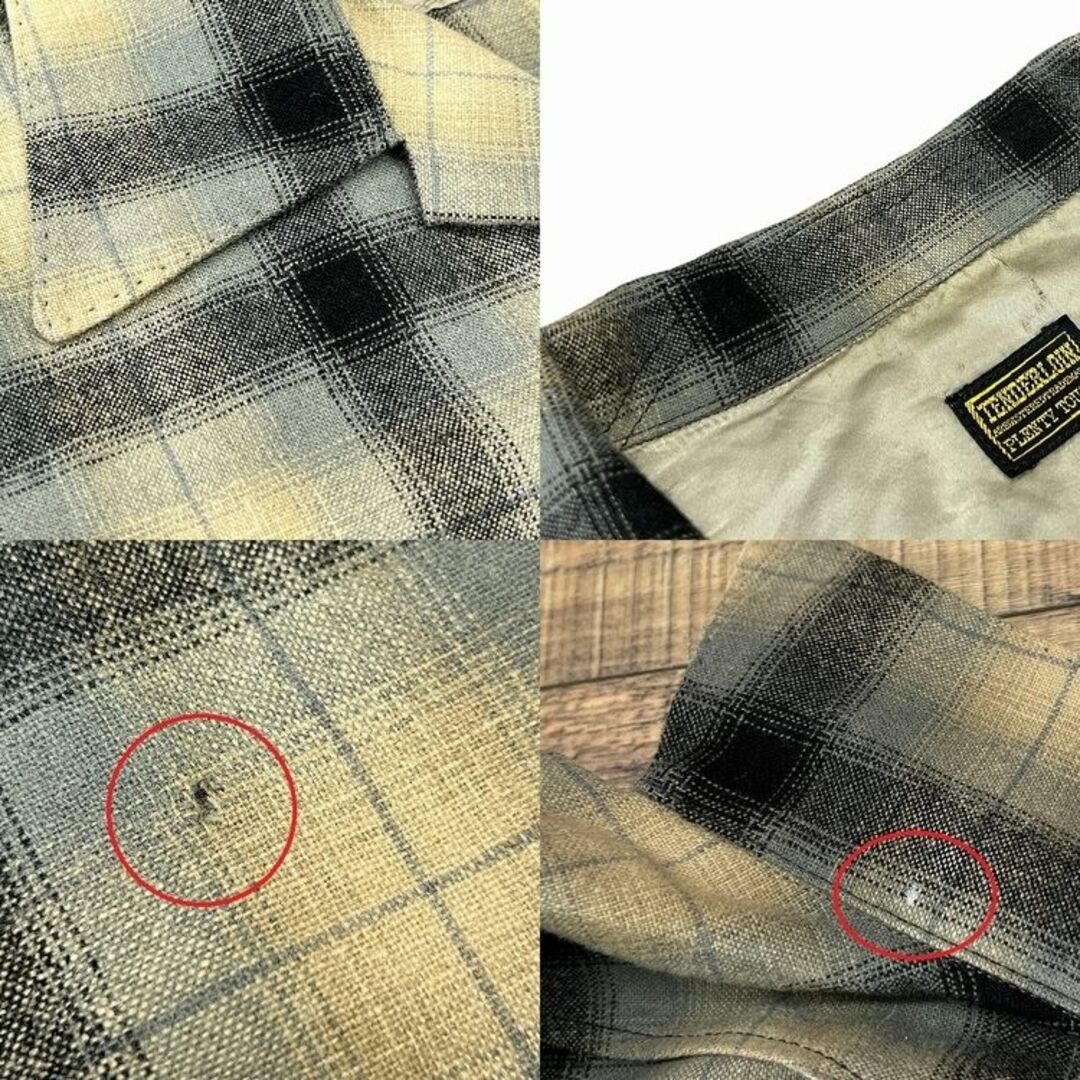 TENDERLOIN(テンダーロイン)の激レア XL テンダーロイン 08AW T-WOOL オンブレ チェック シャツ メンズのトップス(シャツ)の商品写真