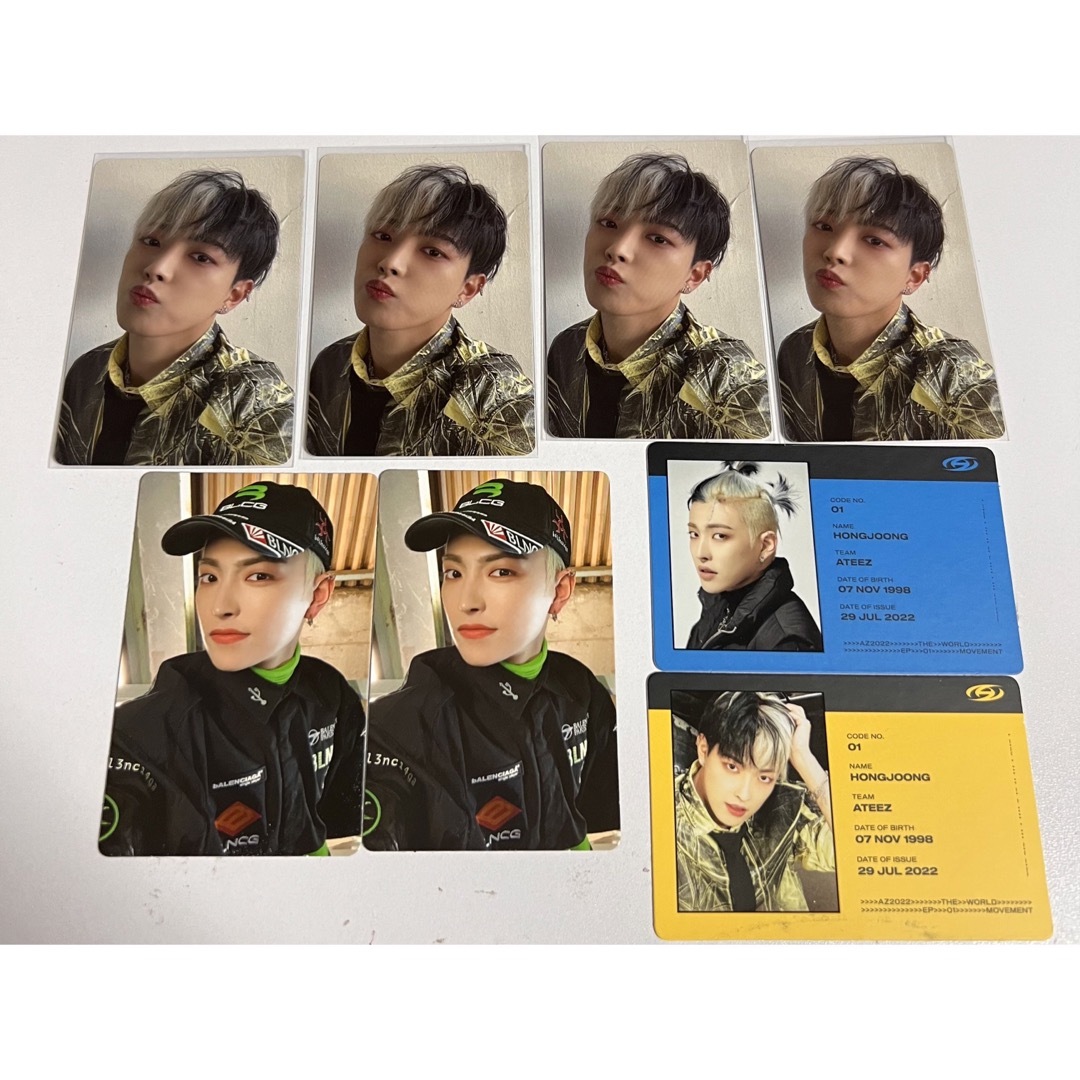 ATEEZ(エイティーズ)のATEEZ ホンジュン MOVEMENT トレカセット エンタメ/ホビーのタレントグッズ(アイドルグッズ)の商品写真