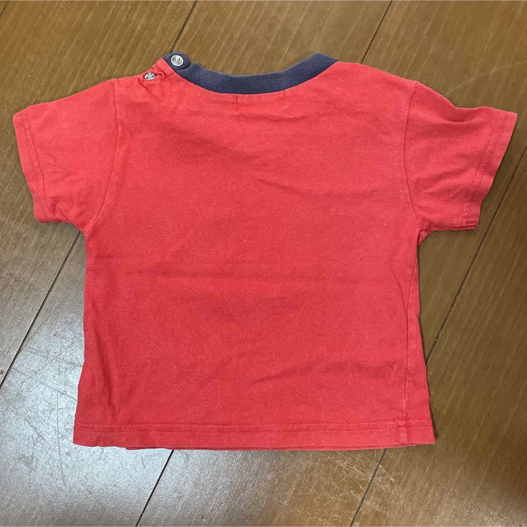 ポパイ　POPEYE Tシャツ　半袖　赤 キッズ/ベビー/マタニティのベビー服(~85cm)(Ｔシャツ)の商品写真