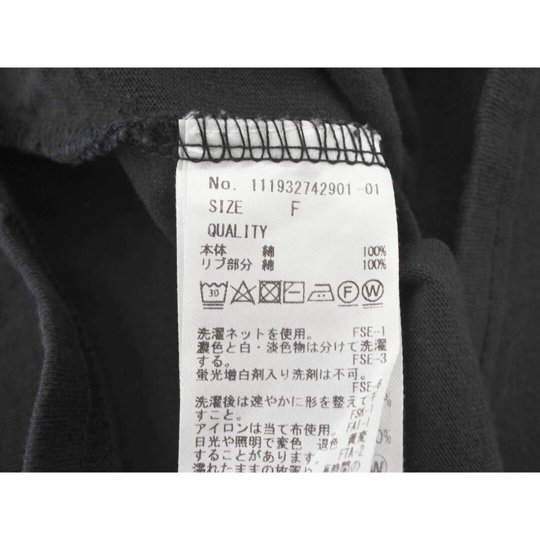 Ungrid(アングリッド)のUngrid アングリッド ノースリーブ Tシャツ sizeF/黒 ■◆ レディース レディースのトップス(Tシャツ(半袖/袖なし))の商品写真