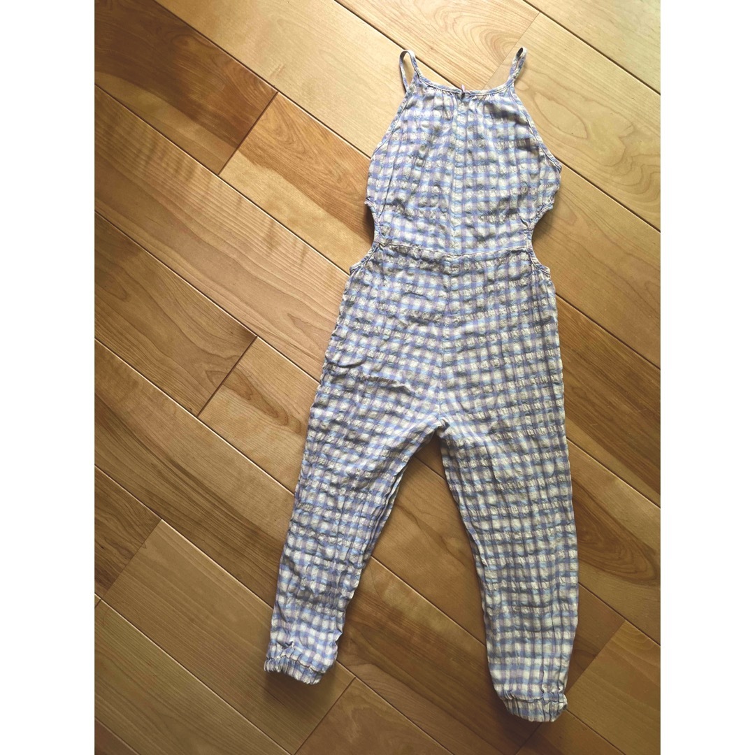 ZARA(ザラ)のZARA✰チェック柄ロンパース✰122cm キッズ/ベビー/マタニティのキッズ服女の子用(90cm~)(ワンピース)の商品写真