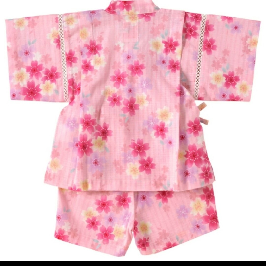 mikihouse(ミキハウス)のミキハウス 甚平 100cm 新品未使用 キッズ/ベビー/マタニティのキッズ服女の子用(90cm~)(甚平/浴衣)の商品写真