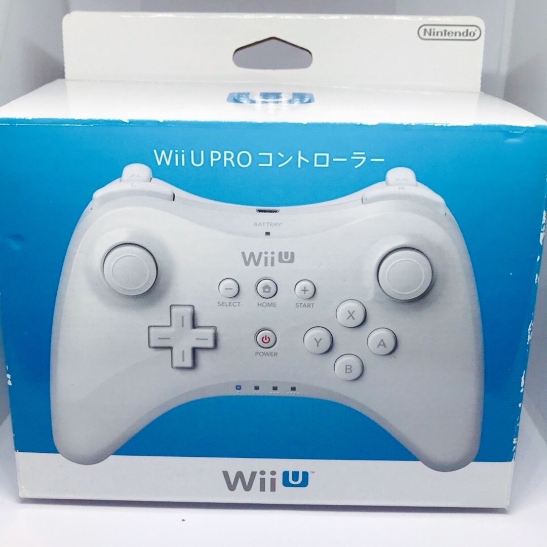 ほぼ新品　箱付き　Nintendo WII U PRO コントローラ SHIRO