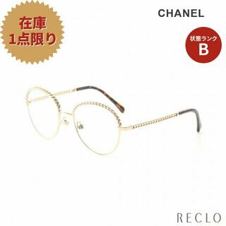 シャネル(CHANEL)の メガネ 眼鏡 ゴールド ダークブラウン(サングラス/メガネ)