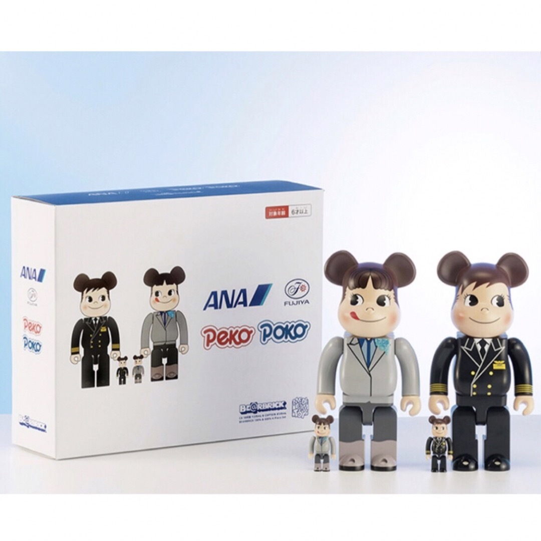 BE@RBRICK for ANA CAPTAINペコちゃん100％&400％