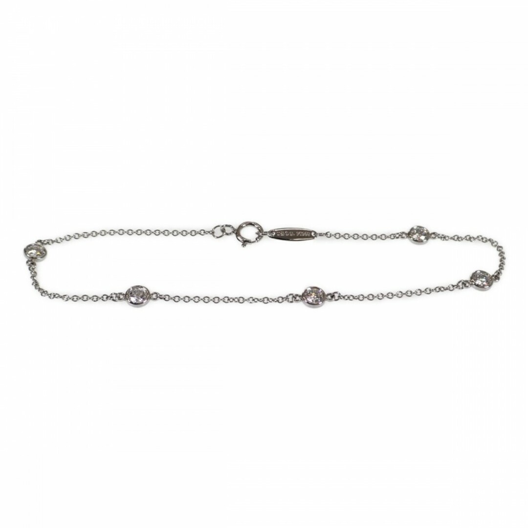 【Aランク】TIFFANY&Co. ティファニー Pt950 エルサ・ペレッティ Dバイザヤード ブレスレット 60099285 ダイヤモンド 5PD ジュエリー【ISEYA】