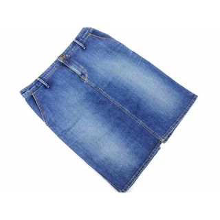 ジユウク(自由区)の自由区 タイト デニムスカート size29/青 ■■ レディース(ひざ丈スカート)