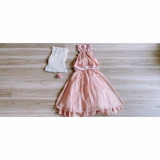 【お呼ばれドレスセット】ピンクゴールド♪(その他ドレス)