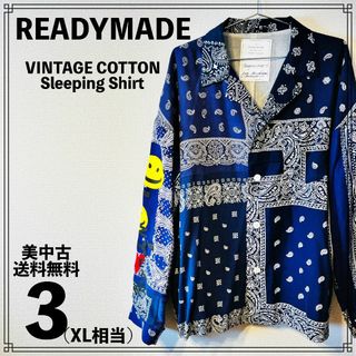 READYMADE - READYMADE Sleeping Shirt NAVY 3サイズ XLの通販｜ラクマ