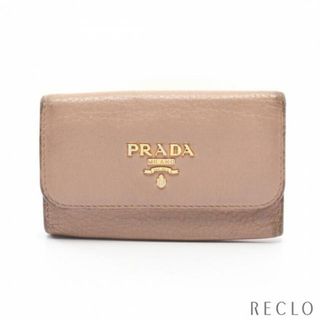 プラダ(PRADA)のSAFFIANO METAL 6連 キーケース レザー ダスティピンク(キーケース)