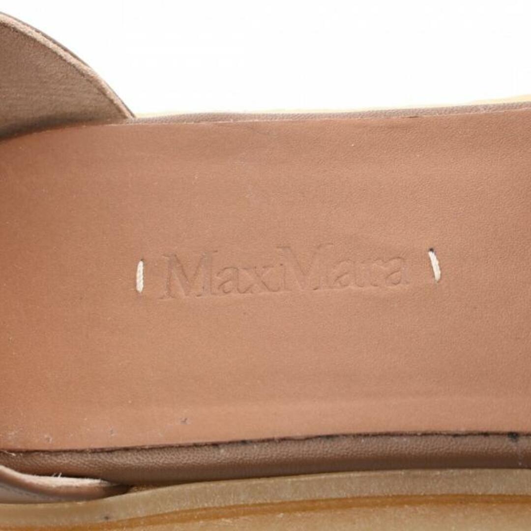 Max Mara(マックスマーラ)の サンダル レザー ブラウン レディースの靴/シューズ(サンダル)の商品写真