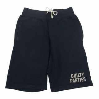 ワコマリア(WACKO MARIA)のWACKO MARIA ワコマリア GUILTY PARTIES プリント スウェット ショート パンツ ネイビー系 S【中古】(その他)