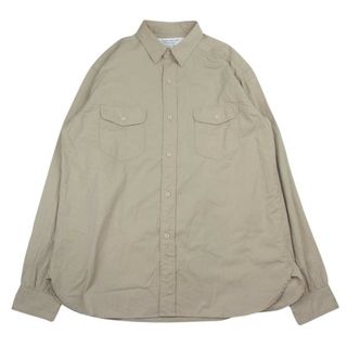 マウンテンリサーチ(MOUNTAIN RESEARCH)のMOUNTAIN RESEARCH マウンテンリサーチ MTR-3671 HOLIDAY Shirt BEIGE ホリデイ バック刺繍 長袖 シャツ ベージュ系 XL【美品】【中古】(シャツ)