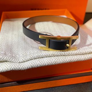 エルメス(Hermes)のHERMES エルメス　レザーブレスレット<ビーアピ>(ブレスレット/バングル)