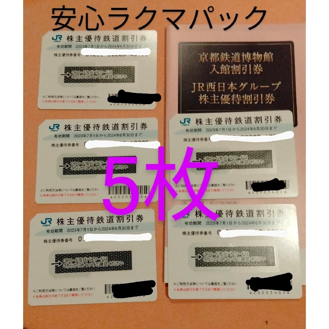 JR西日本 株主優待乗車券/交通券