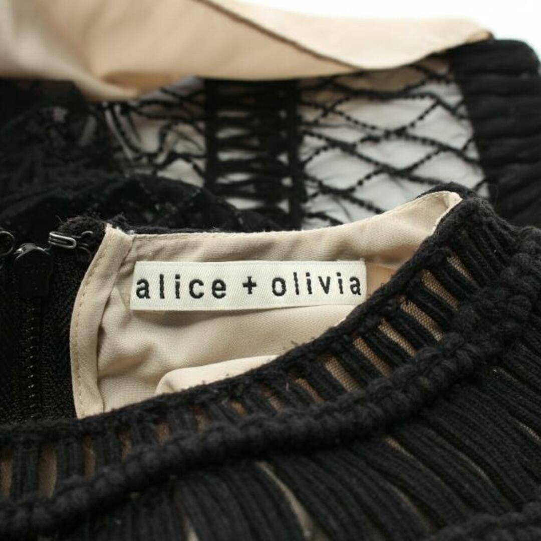 Alice+Olivia - ドレスワンピース ノースリーブ クロシェットレース