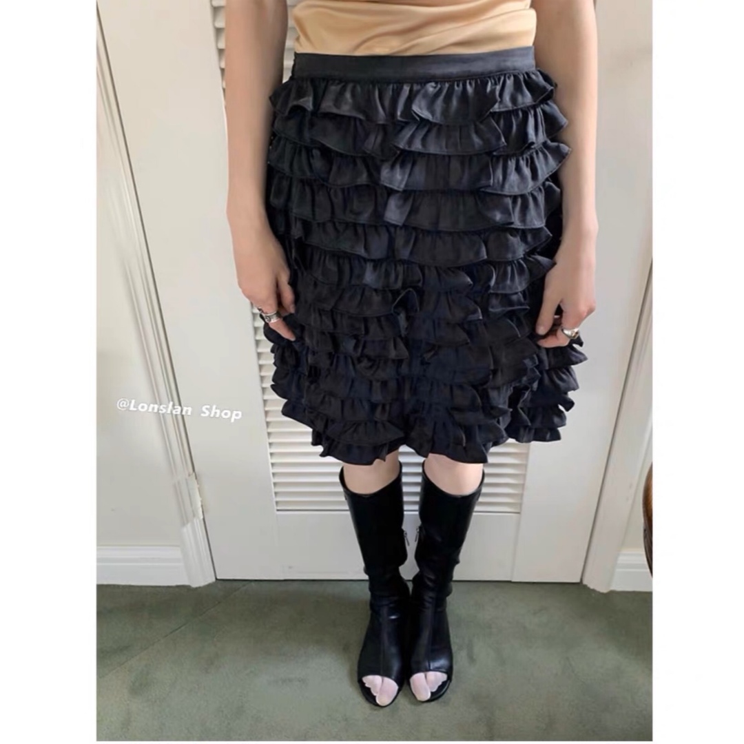 lonslan shop cake skirt くしゅくしゅスカート