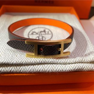 エルメス(Hermes)の[専用]HERMES エルメス　レザーブレスレット<ビーアピ>(ブレスレット/バングル)