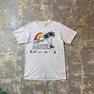 ヘインズ(Hanes)の80s Hanes ヘインズ tシャツ USA製 M サイパン サーフ系(Tシャツ/カットソー(半袖/袖なし))