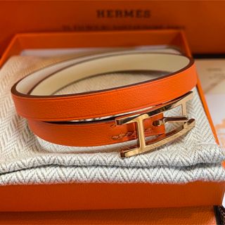 エルメス(Hermes)のエルメス　レーザーブレスレット<ビーアピ>ドゥブルトゥール(ブレスレット/バングル)