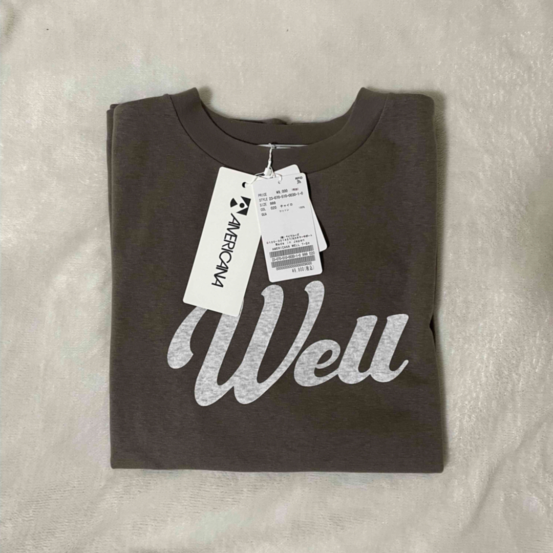 DEUXIEME CLASSE(ドゥーズィエムクラス)のDeuxieme Classe【AMERICANA】 well Tシャツ  レディースのトップス(Tシャツ(半袖/袖なし))の商品写真