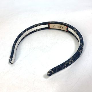 Gucci - グッチ GUCCI エコウォッシュドデニム ヘアバンド 652835 GG