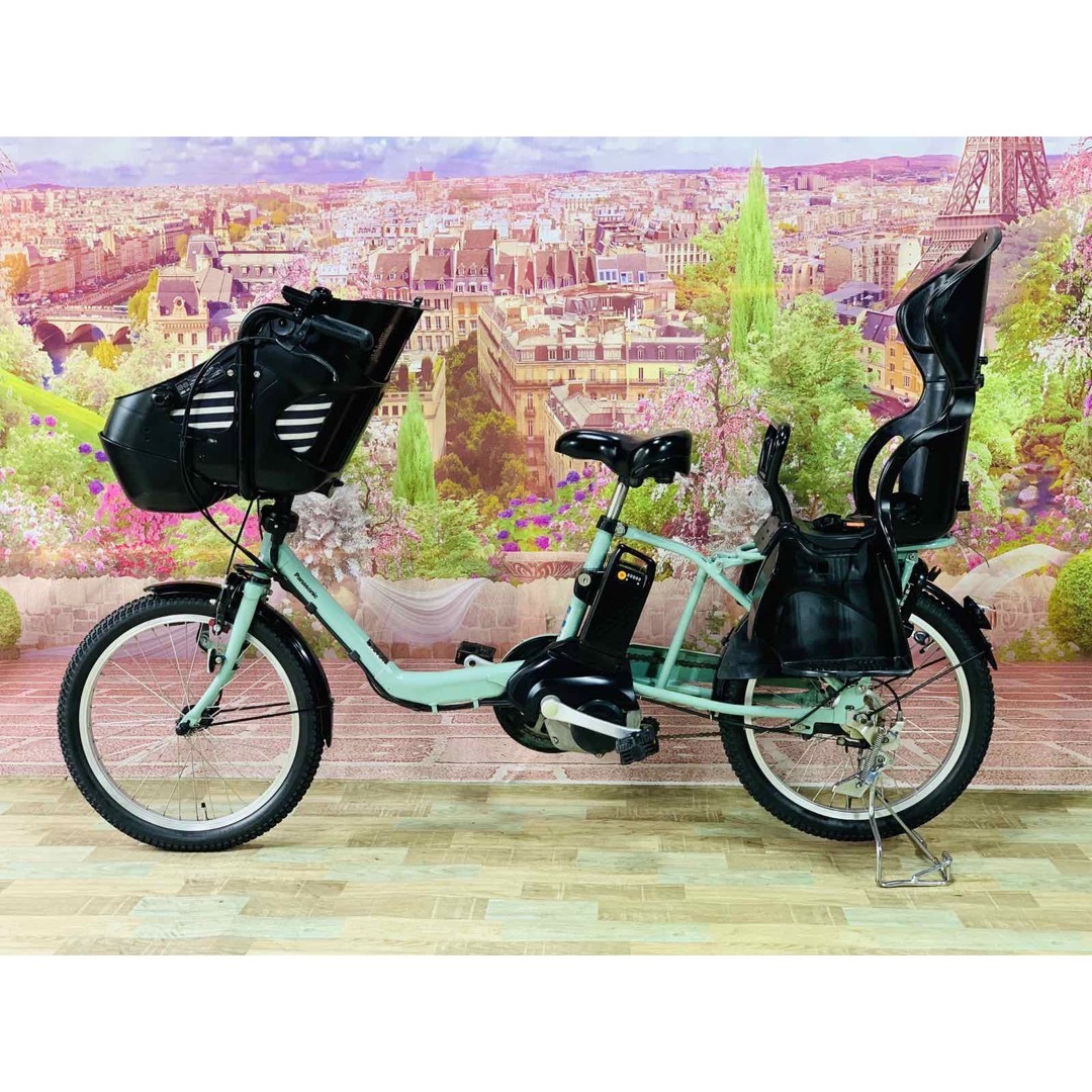 ☆5394子供乗せ電動アシスト自転車パナソニック3人乗り対応20インチ