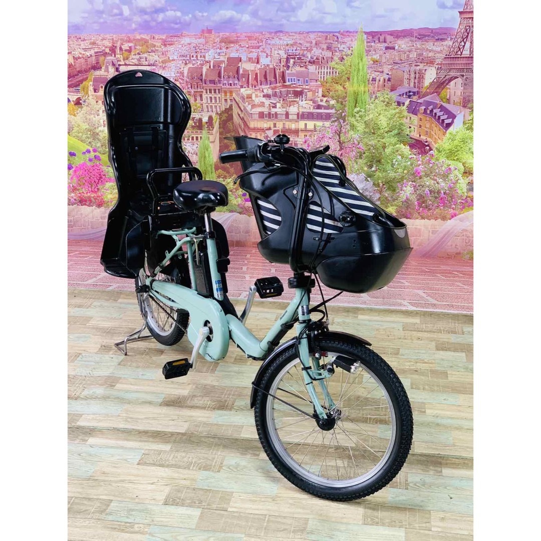 ☆5394子供乗せ電動アシスト自転車パナソニック3人乗り対応20インチ