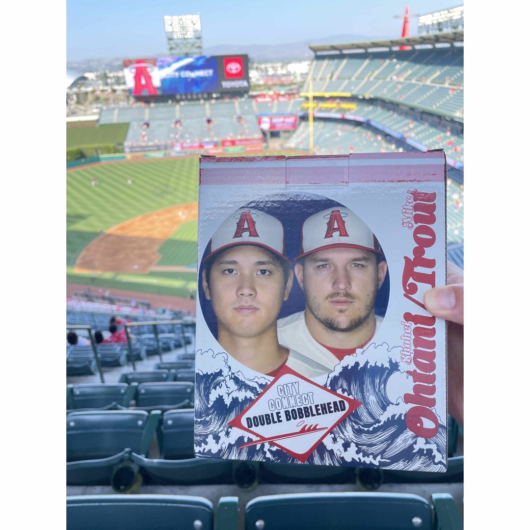 大谷&トラウト　ボブルヘッド人形