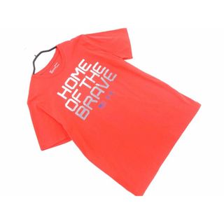 アンダーアーマー(UNDER ARMOUR)のアンダーアーマー プリント Tシャツ sizeMD/赤 ■◆ メンズ(Tシャツ/カットソー(半袖/袖なし))