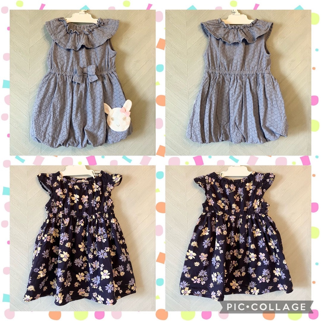 coeur a coeur(クーラクール)の♡90サイズ♡coeur a coeur/anyFAM ワンピース2枚セット キッズ/ベビー/マタニティのキッズ服女の子用(90cm~)(ワンピース)の商品写真