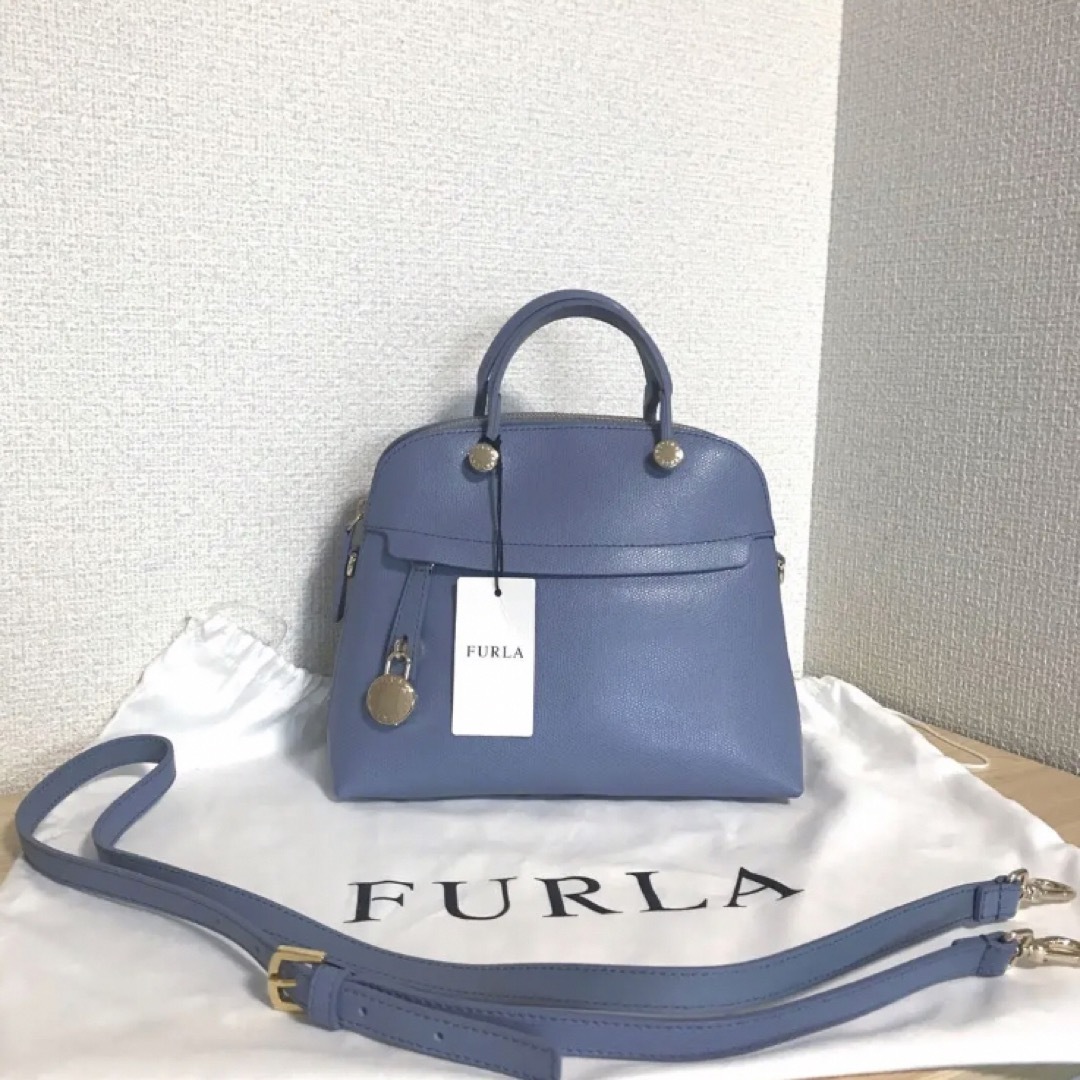 NIVEA様♡【新品】FURLA パイパー S 水色 ブルー バッグ ショルダー