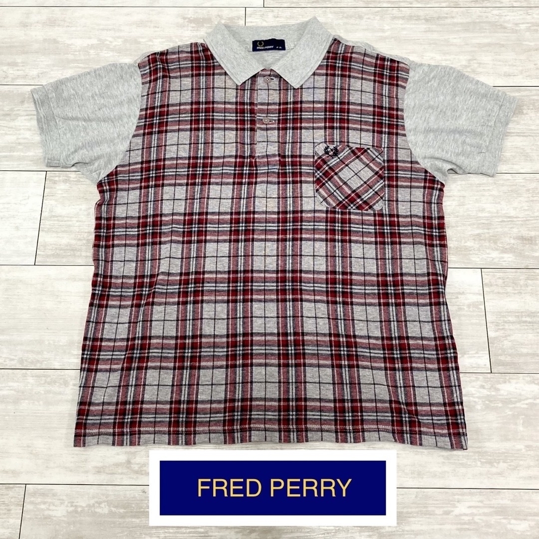 FRED PERRY(フレッドペリー)のフレッドペリー タータンチェックデザイン メンズ ポロシャツ メンズのトップス(ポロシャツ)の商品写真