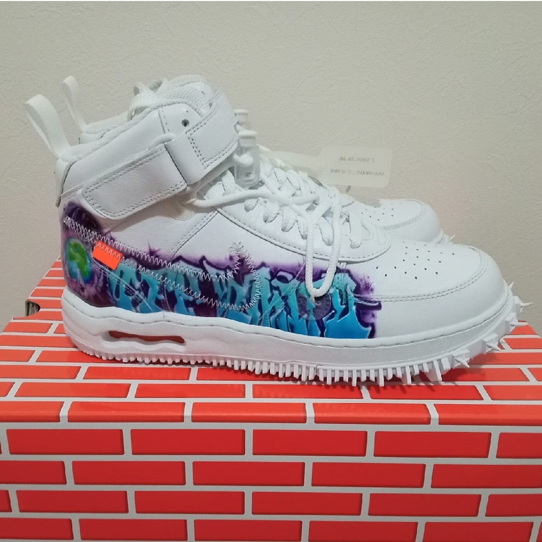 NIKE - 【新品】ナイキ✕オフホワイト エアフォース1 MID グラフィティ