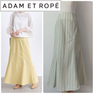 『ADAM ET ROPE』アダムエロペ マーメイド ロングスカート F 総柄