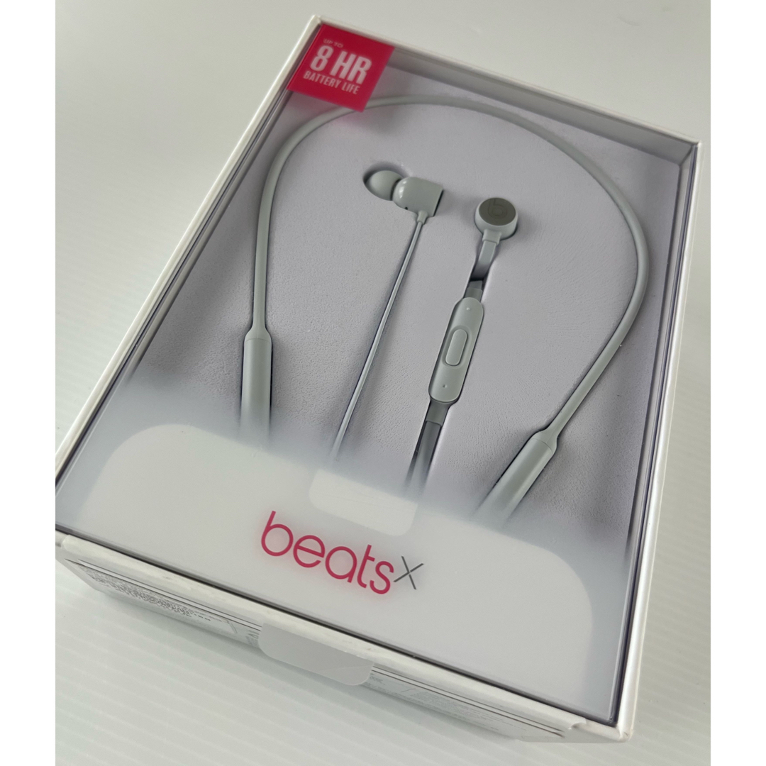 バッテリー充電重量Beats X ワイヤレスイヤホン、【美品】[24時間以内発送］