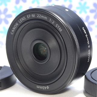 キヤノン(Canon)の極美品★Canon EF-M 22mm F2 STM★単焦点レンズ★(レンズ(単焦点))