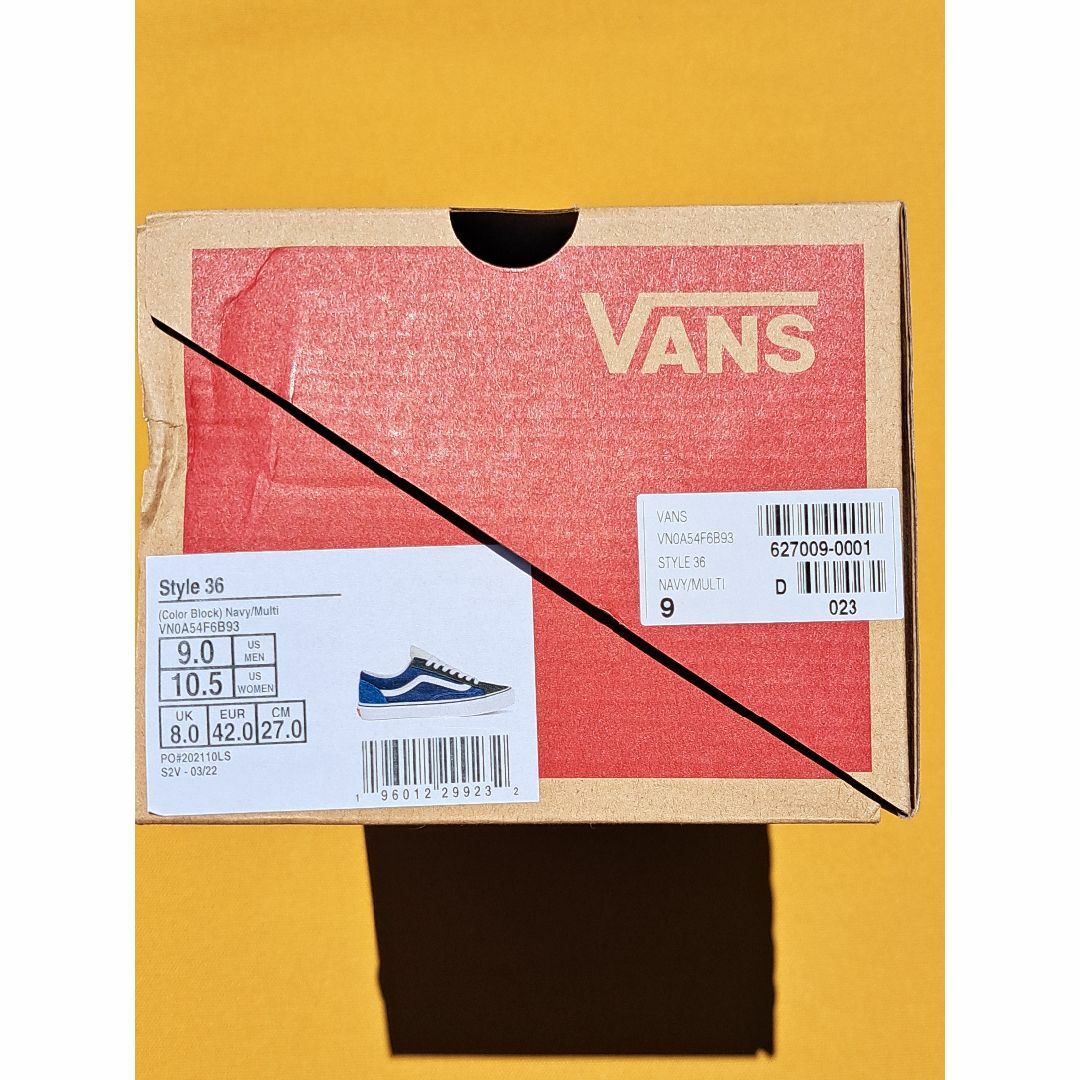 バンズ VANS STYLE 36 27,0cm Navy