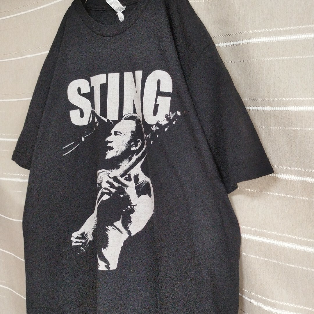 STINGスティングバンドTシャツtシャツゴードンマシューツアー限定黒バンt人物