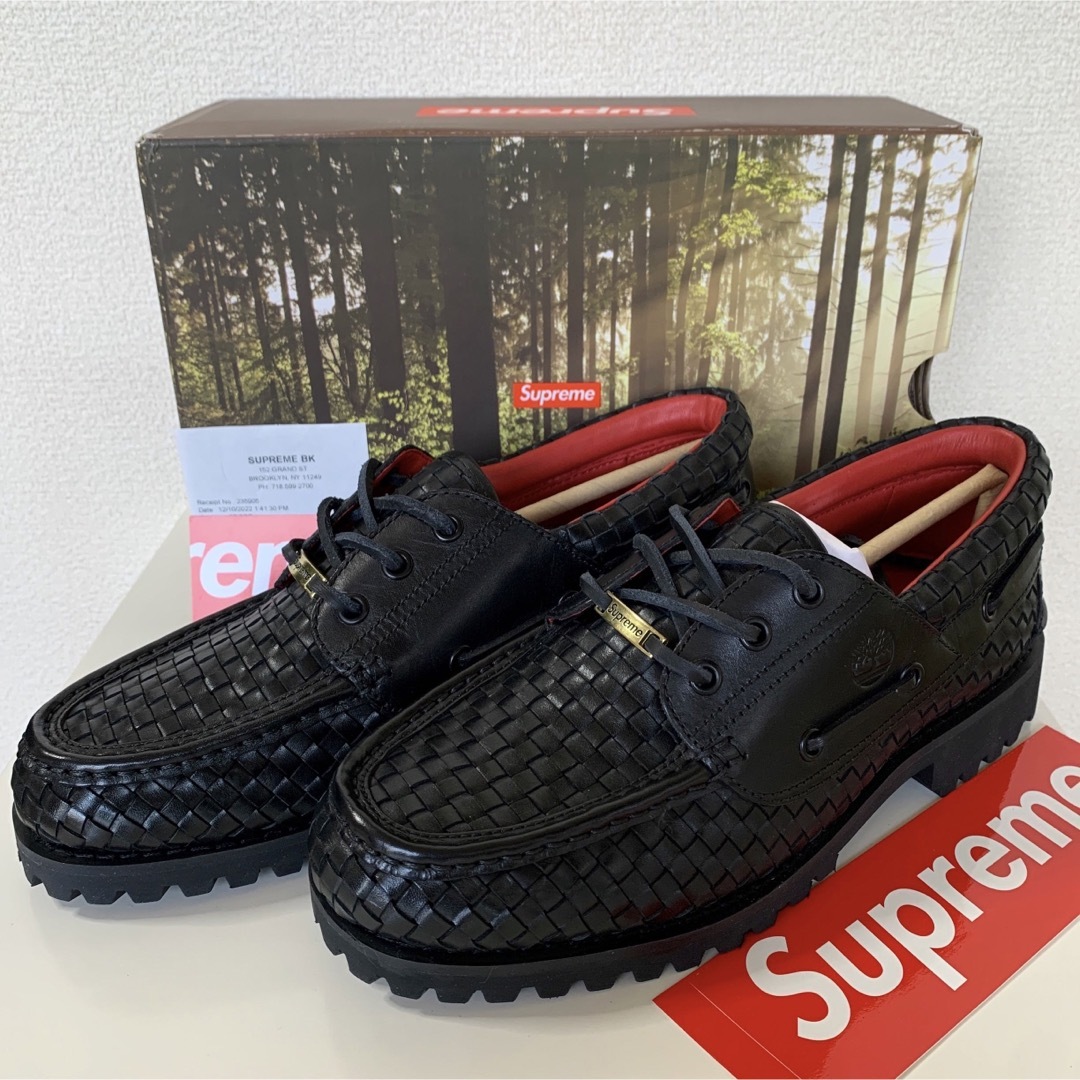 Supreme(シュプリーム)のSupreme Timberland Woven 3Eye Lug 黒 ブラック メンズの靴/シューズ(ブーツ)の商品写真