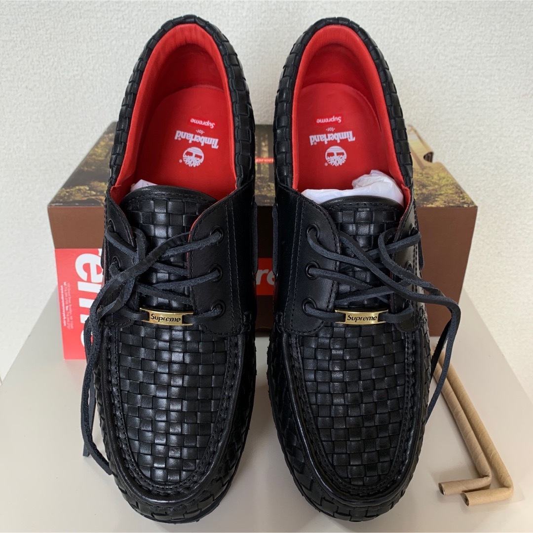 Supreme Timberland Woven 3Eye Lug 黒 ブラック