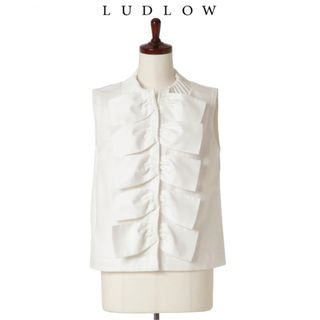LUDLOW - 新品 ludlow ラドロー RINGMASTER リボン ブラウス 神崎恵 白