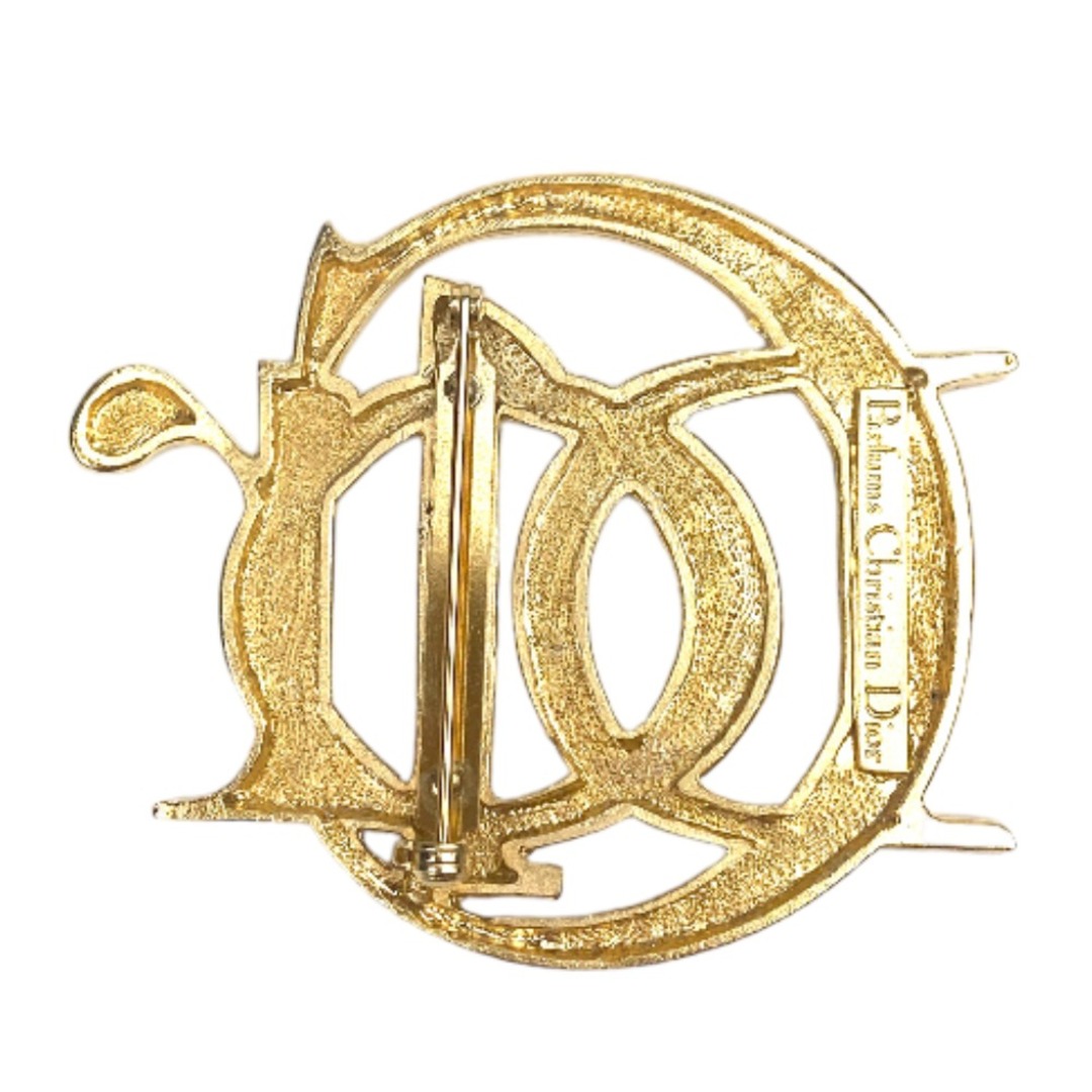 Christian Dior クリスチャンディオール ブローチ Diorロゴ ブローチ ゴールド  tdc-000671-4e 1