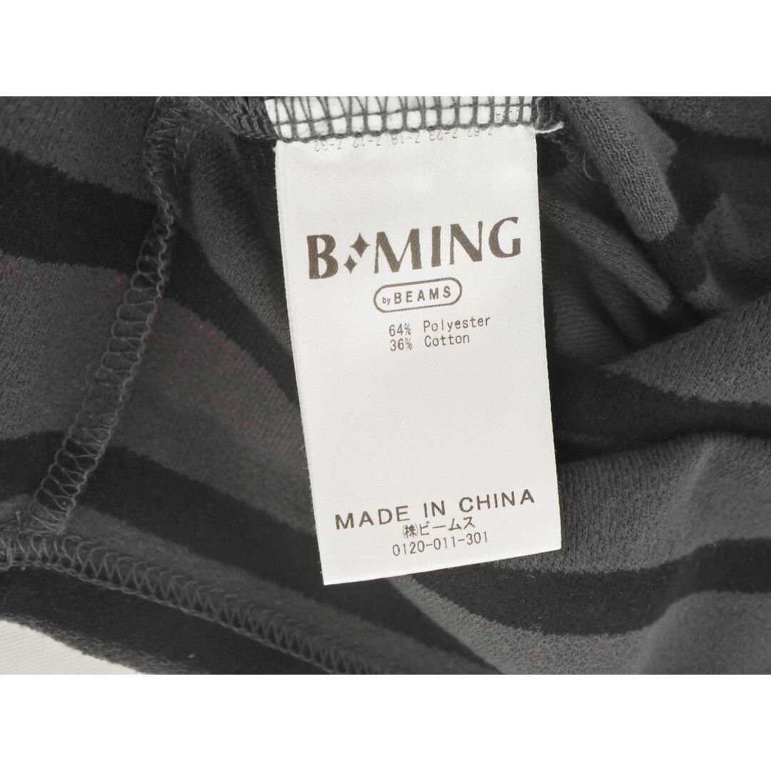 BEAMS(ビームス)のB:MING BEAMS ビームス ボーダー カットソー sizeL/グレーｘ黒 ■◆ メンズ メンズのトップス(Tシャツ/カットソー(半袖/袖なし))の商品写真