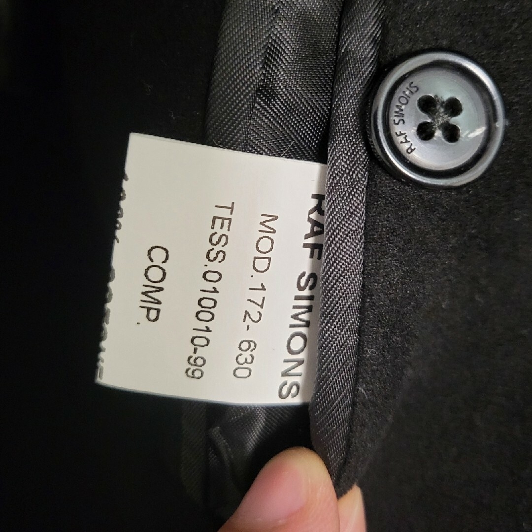 RAF SIMONS - 17AW RAF SIMONS コート サイズ46 ブラックの通販 by て